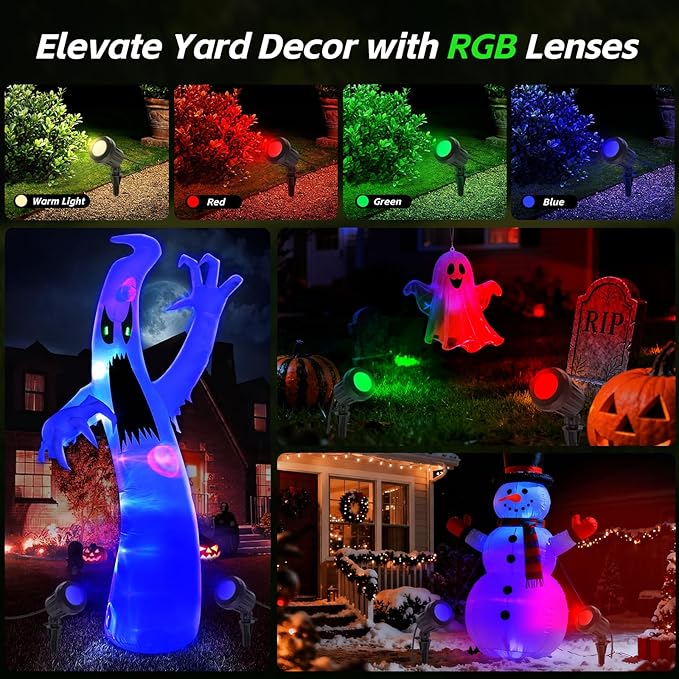 Spotlight Outdoor – 120V Plug-in, 2700K Warm White LED Landscape Spot Lights - Image 3
