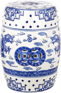 SAFAVIEH Castle Gardens Collection – Dragon’s Breath Blue Glazed Ceramic by SAFAVIEH