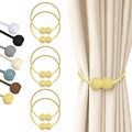 Hion Magnetic Curtain Tiebacks Golden 6 Pack, Curtain Tiebacks Buckles by Hion