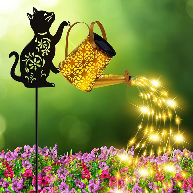 Solar Lights Outdoor Decorative, Watering Can by OSTRITEC