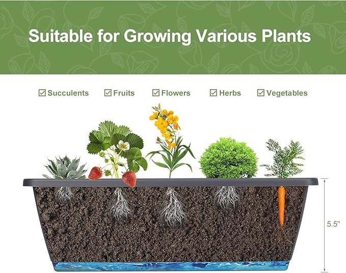 5 Tier Vertical Garden Planter Grey Herb Garden Planter - Image 4