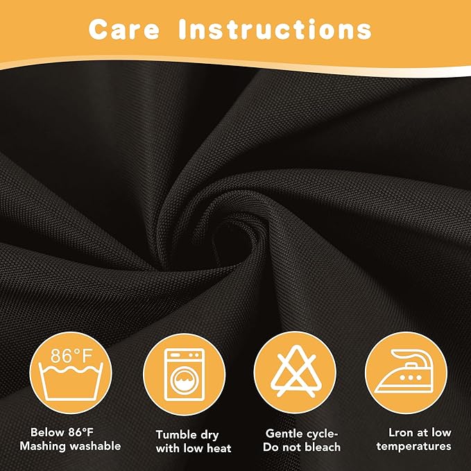 HolidayIdeas Outdoor Curtains for Patio Waterproof, 2 Panels - Image 6