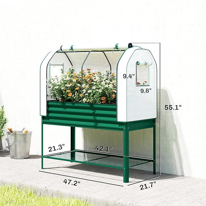 Outsunny Galvanised Raised Garden Bed - Image 7