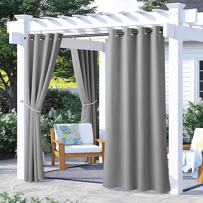 NICETOWN 2 Panels Outdoor Curtains by NICETOWN