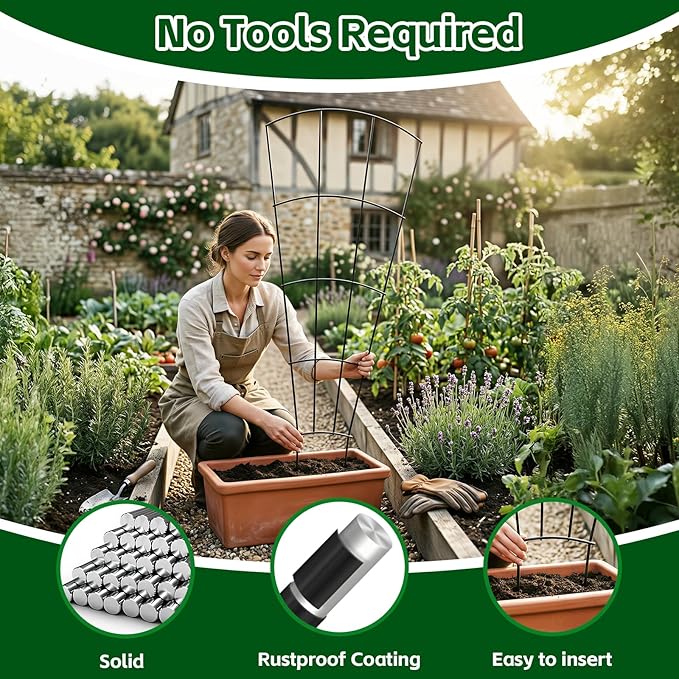 4 Pack 56'' Indoor Plant Trellis - Image 2