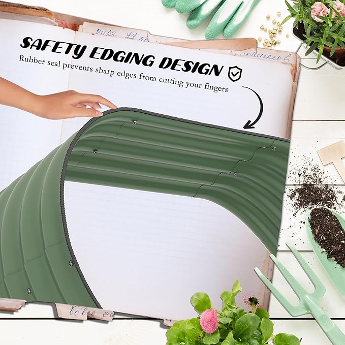 Outsunny 3-Tier Galvanized Steel Raised Garden Bed Kit, 62.25" x 43" x 32.25" - Image 7