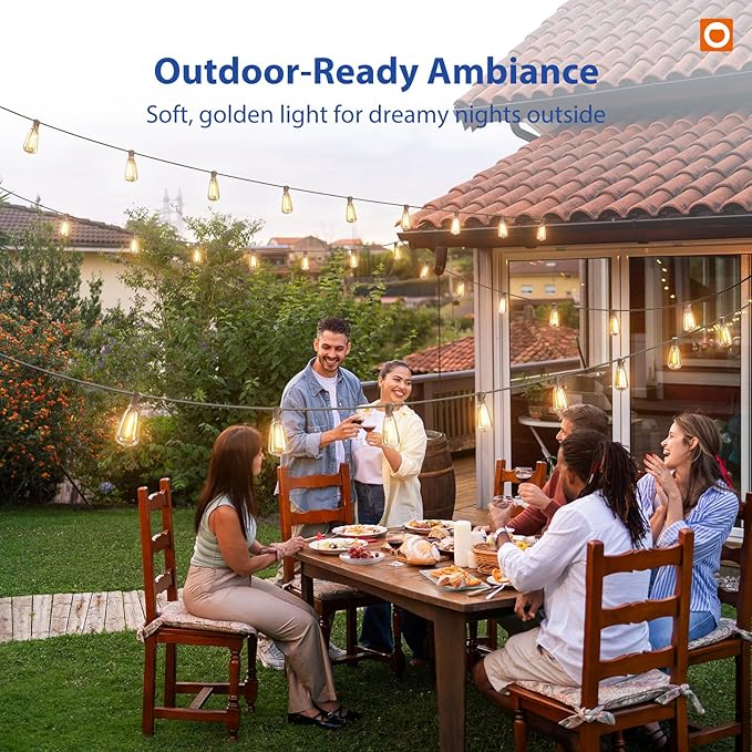 addlon 50FT LED Outdoor String Lights - Image 8