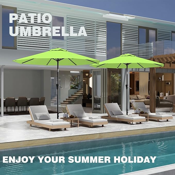 AreShark 9 FT Patio Umbrella for Outdoor, Outdoor Umbrella - Image 8