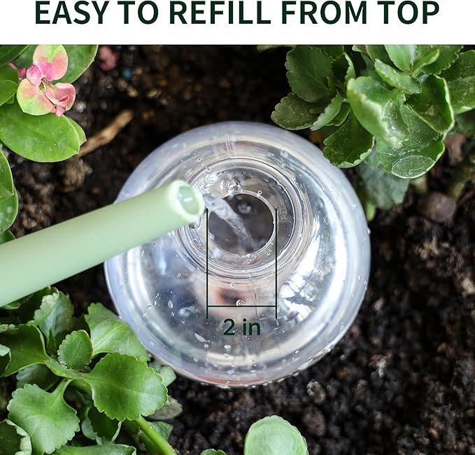 19 oz Extra Large Plant Self Watering Globes Top Fill, Plastic Water Bulbs - Image 3