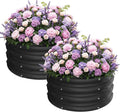 ZXZYHFTY Round Galvanized Raised Garden Bed kit, Round Large Metal Raised by ZXZYHFTY