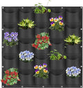 25 Pockets Hanging Planter Bags, Hanging Vertical Wall Mounted Plant Planting by Pehciroe