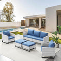 Belord Wicker Patio Furniture 5 Piece Outdoor Sofa Set, Oversize Outdoor Dining by Belord