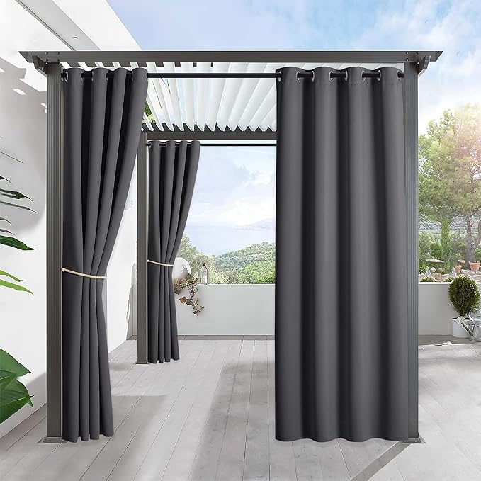 RYB HOME Outdoor Curtains Waterproof by RYBHOME