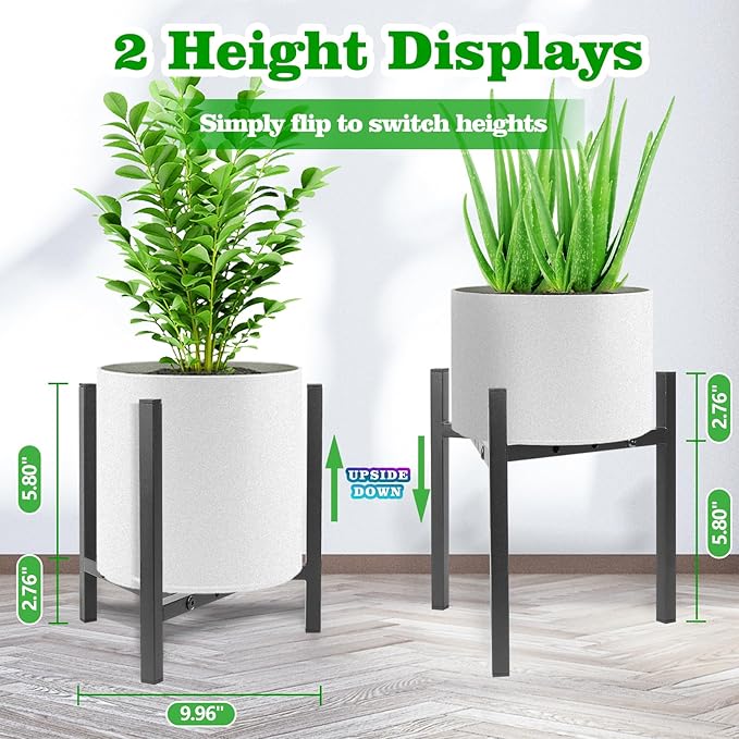 Airpark Plant Stand Indoor Adjustable, Metal Modern Plant Stand, Heavy Duty - Image 3