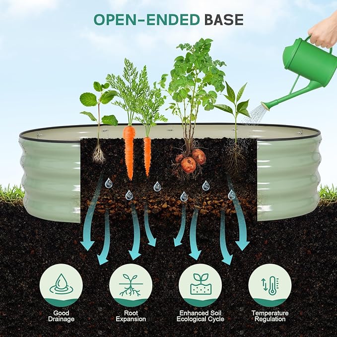 Galvanized Raised Garden Bed Outdoor - Image 5
