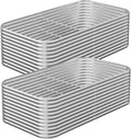 2 Pack Tall 8x4FT Corrugated Galvanized Steel Raised Garden Bed Outdoor by CATMANOR