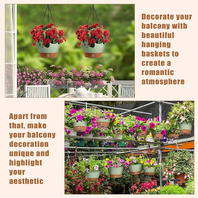 Amyhill 6 Pcs 8 Inch Hanging Planter - Image 6