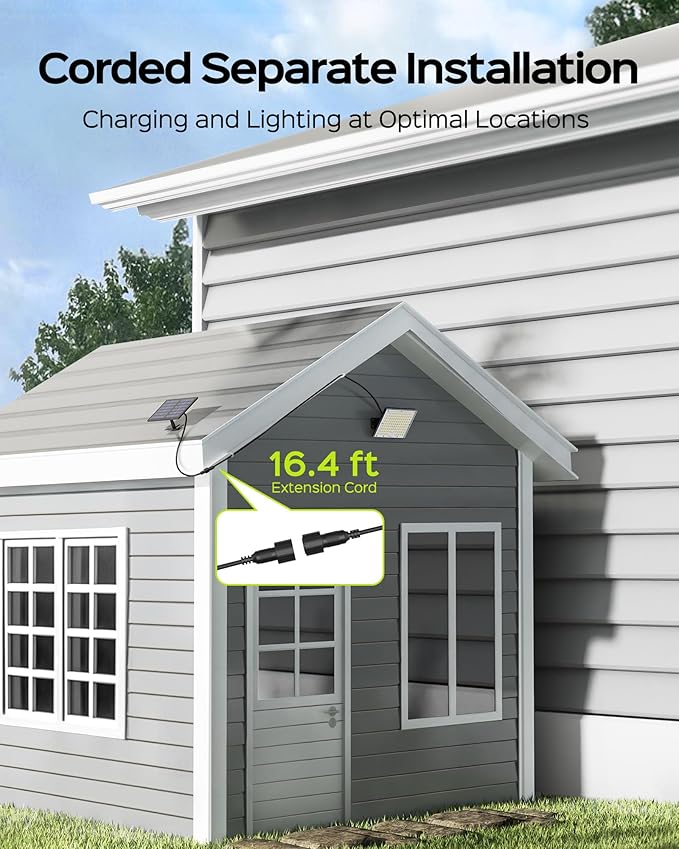 JACKYLED Solar Lights Outdoor Waterproof, Motion Sensor Flood Light 113 LED - Image 2
