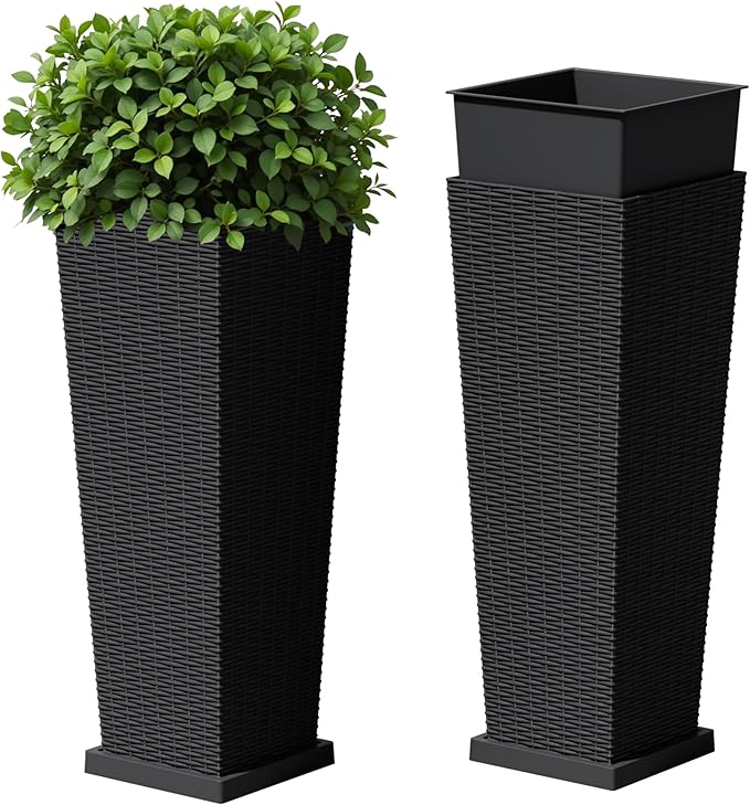 Devoko Resin Tall Planters by DEVOKO