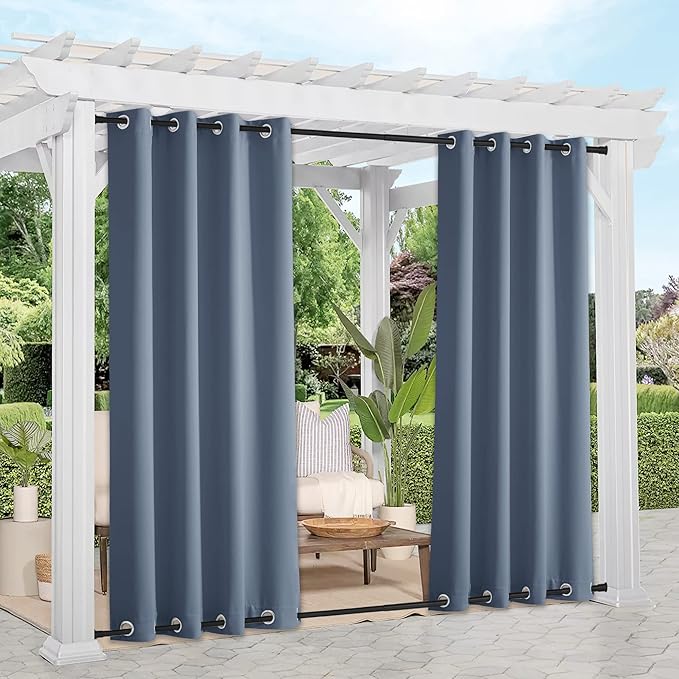 NICETOWN 2 Panels Outdoor Curtains by NICETOWN