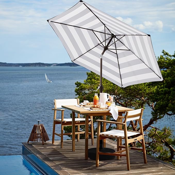 JEAREY 7.5FT Patio Umbrella Outdoor Market Umbrella - Image 4