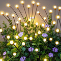 Solar Garden Lights Outdoor, 2 Pack 16LED Waterproof Solar Powered Lights by NBQQ