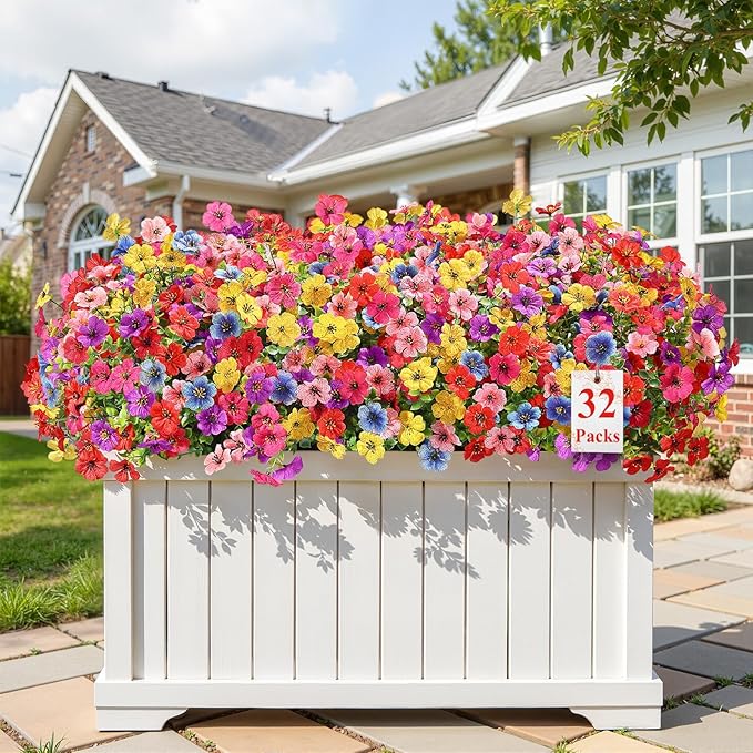 Alupssuc 32 Bundles Artificial Flowers by Alupssuc