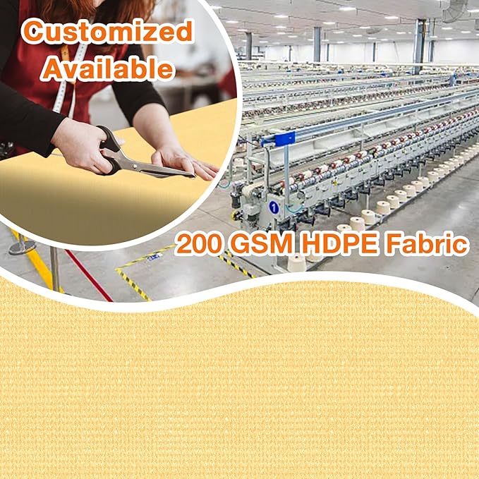 Artpuch Outdoor Pergola Shade Cover 9x16 FT Sun Shade Cloth - Image 2