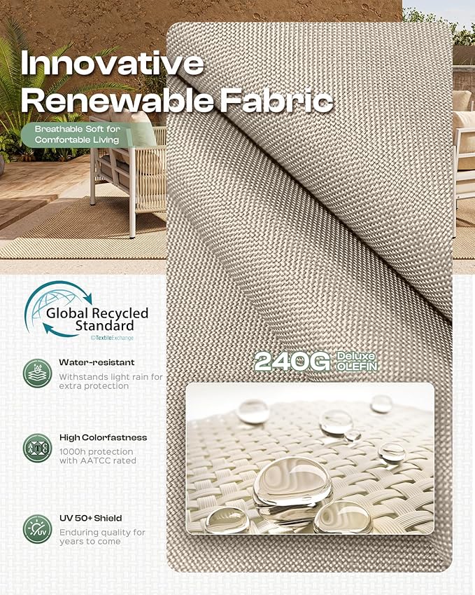 Aluminum Outdoor Patio Furniture Set - Image 4