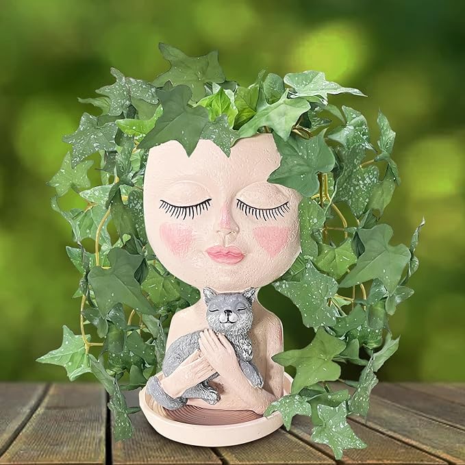 Face Plant Pots Head Planters by ASDFG