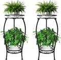 CASIMR 2Pack Plant Stand Indoor Outdoor, 2 Tier 26.6" Tall Metal Potted Holder by CASIMR