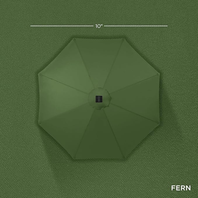 Best Choice Products 10ft Solar Polyester LED Lighted Patio Umbrella w/Tilt - Image 4