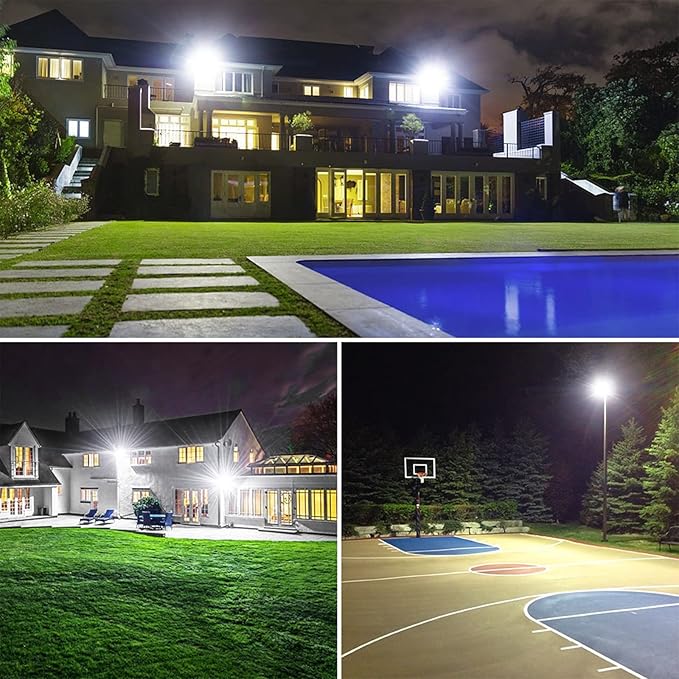 Olafus 2 Pack 150W LED Flood Light Outdoor, 15000LM Super Bright Work Lights - Image 8