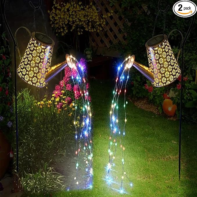 2 Pack Solar Watering Can Lights by WDLFCGC