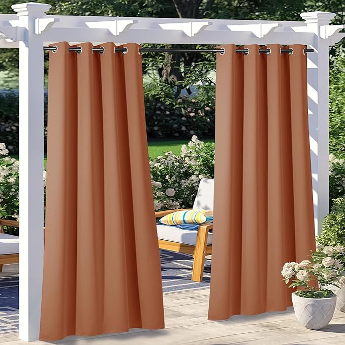NICETOWN 2 Panels Outdoor Curtains by NICETOWN