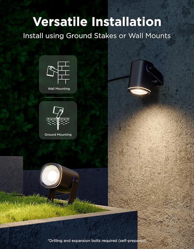 Govee Outdoor Spot Lights 2, IP67 Waterproof Spotlights, Landscape Lights Work - Image 7