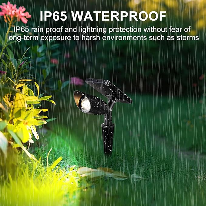Boajuna Solar Spot Light Outdoor, Solar Landscape Spotlight Waterproof Security - Image 4