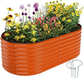 Galvanized Metal Planter Raised Garden Bed Kit by ZFHgarden