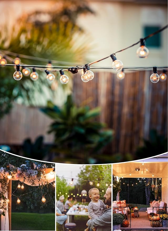Outdoor String Light 55Feet G40 Globe Patio Lights - Image 2