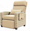 Towallmark Adjustable Rattan Recliner Chair, Patio Lounge Chairs by Towallmark