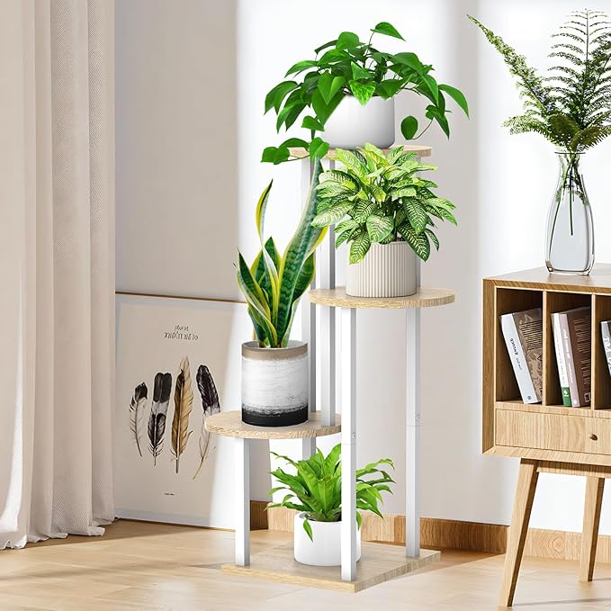 Plant Stand Indoor, 4 Tier Thickened Metal Corner Plant Shelf - Image 5