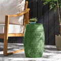 Christopher Knight Home Zoey Small Outdoor Side Table, Lace Cut Iron End Table by ChristopherKnightHome