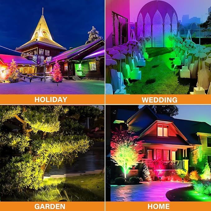Low Voltage RGBW LED Landscape Lights Spot Lights Outdoor - Image 6