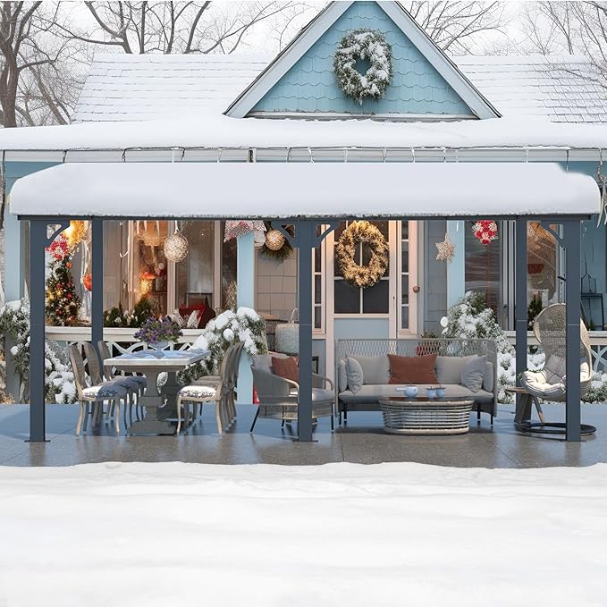 AECOJOY 16' x 8' Gazebo Outdoor Pergola - Image 6