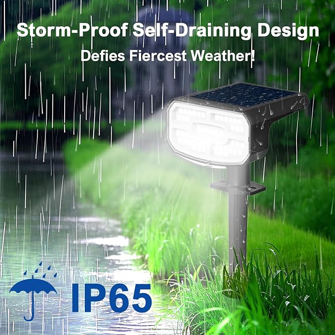 Solar Lights Outdoor Waterproof IP65, Super Bright LED, Cool Light 2 Lighting - Image 6