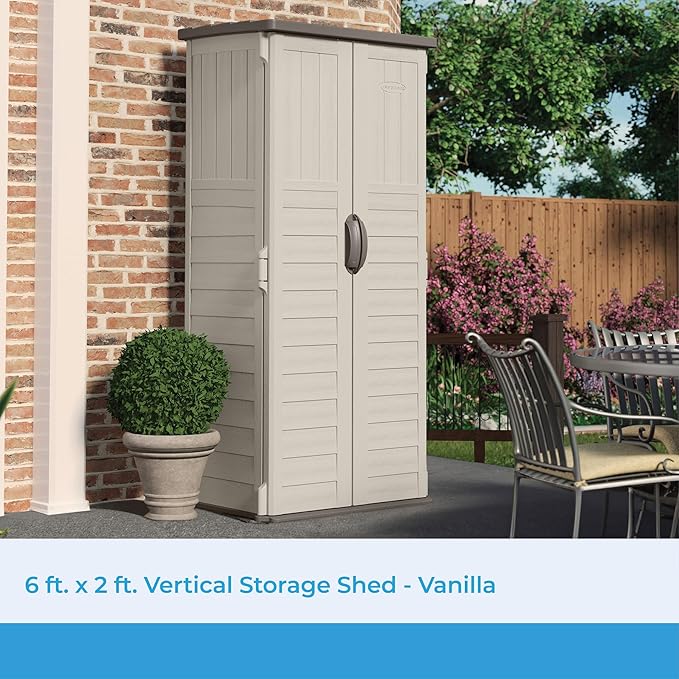 Suncast Vertical Outdoor Storage Shed - Image 2