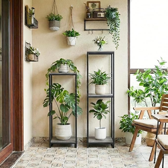46" Tall Plant Stand Indoor, 3-Tier Modern Plant Shelf, Corner Flower Pot - Image 6
