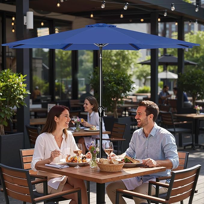 Simple Deluxe 9' Patio Umbrella Outdoor Table Market Yard Umbrella - Image 5