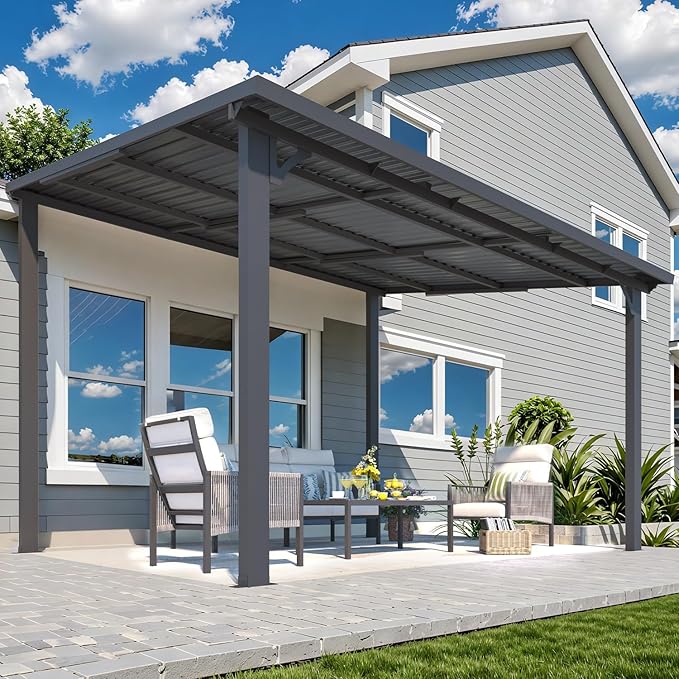 AECOJOY 12' x 10' Outdoor Hardtop Pergola Gazebo by AECOJOY