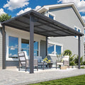 AECOJOY 12' x 10' Outdoor Hardtop Pergola Gazebo by AECOJOY